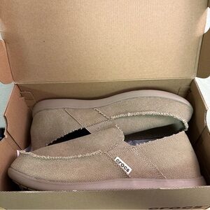 CROCS Khaki Kaleb Men’s Slip-on Loafers Size 13 NWT NIB